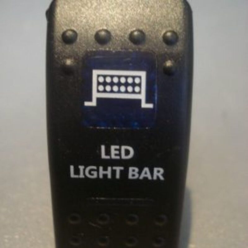 Blue LED Light Bar Rocker Switch