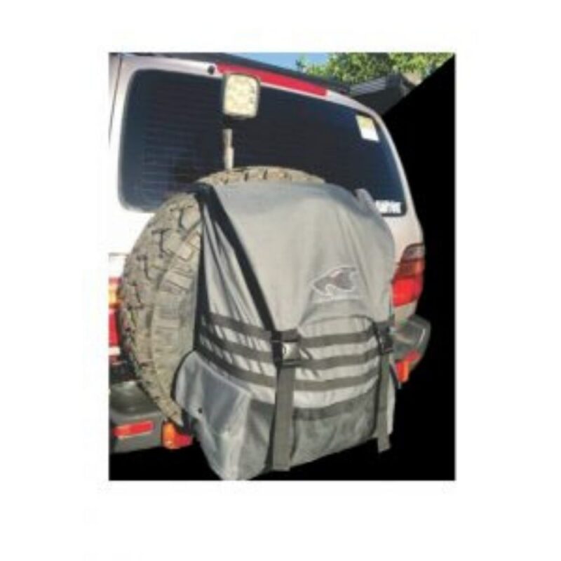 BLACKHAWK Rear Spare Wheel Bin Bag Accessory Bag 4WD Roadsafe Recovery Storage