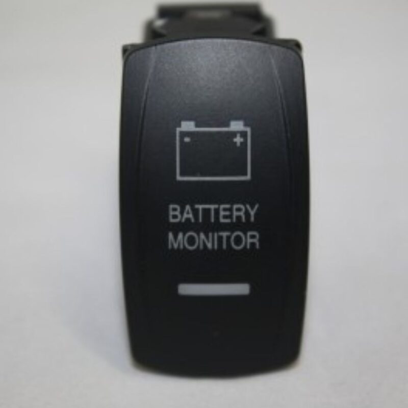 Battery Monitor Rocker Switch Laser Etched