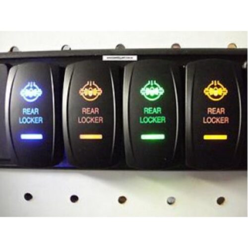 Rear Diff Locker LED Rocker Switch Laser Etched