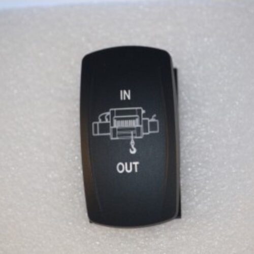 Winch In Out Rocker Switch Laser Etched