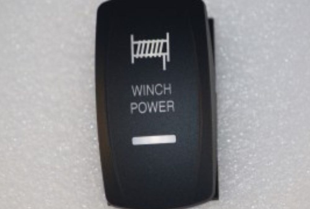 Winch Power Rocker Switch Laser Etched