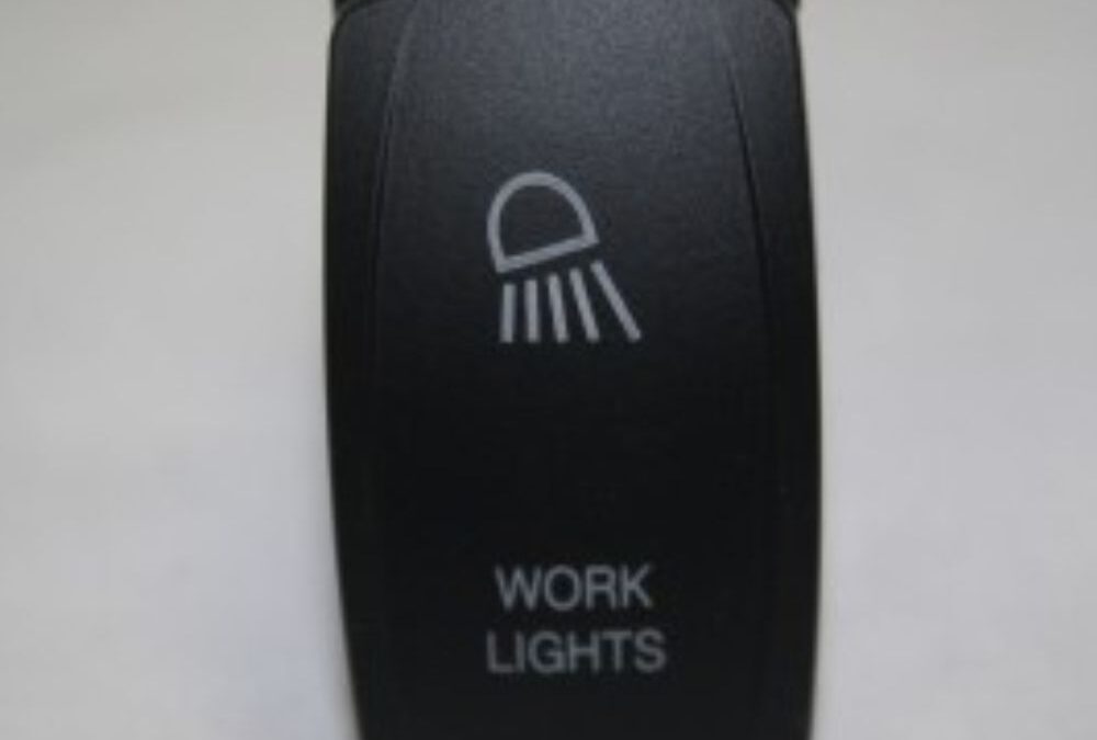 Work Lights Rocker Switch Laser Etched