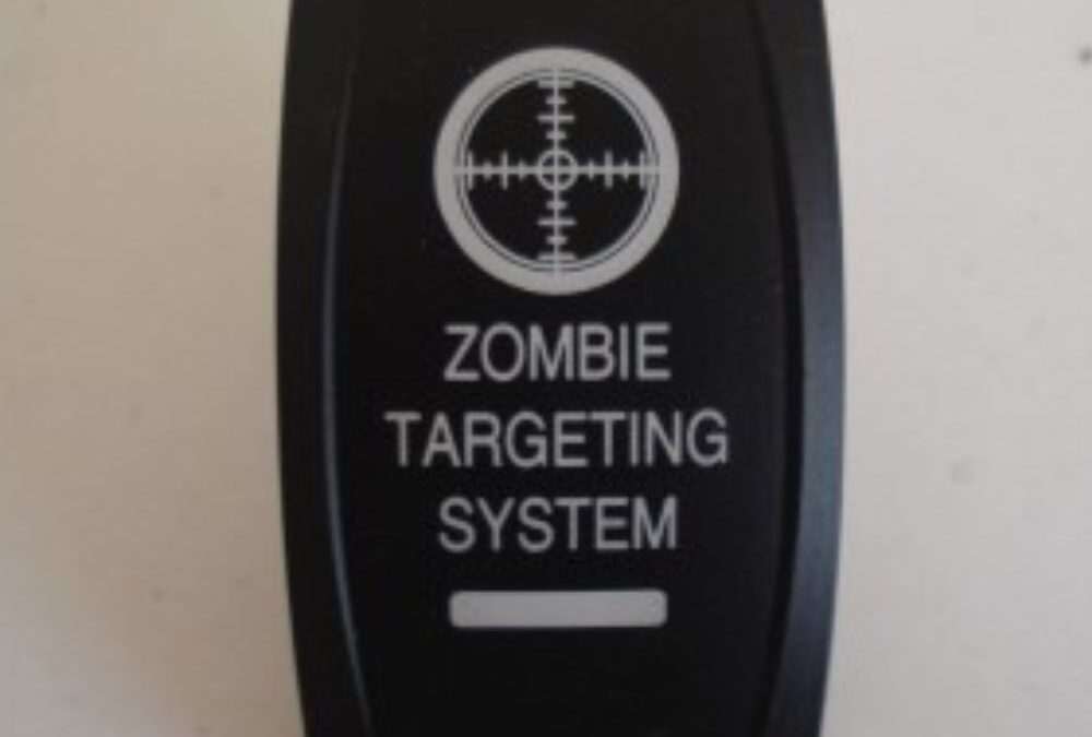 Zombie Targeting System Rocker Switch Laser Etched