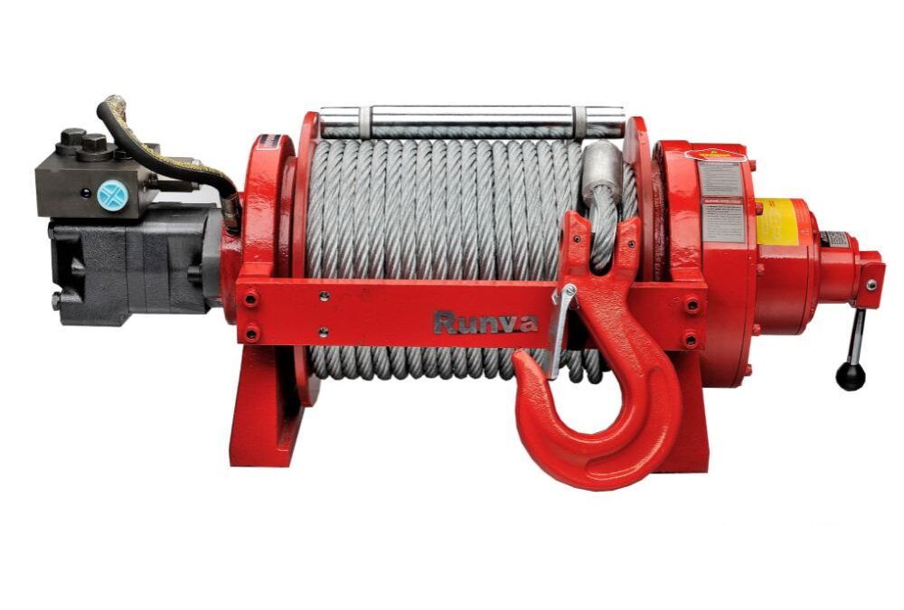 RUNVA HWP20000Y2P Hydraulic Winch With Steel Cable