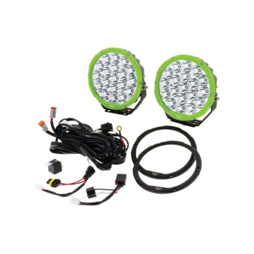 Hulk 4x4 7" Round LED Driving Light Kit With Interchangeable Bezels