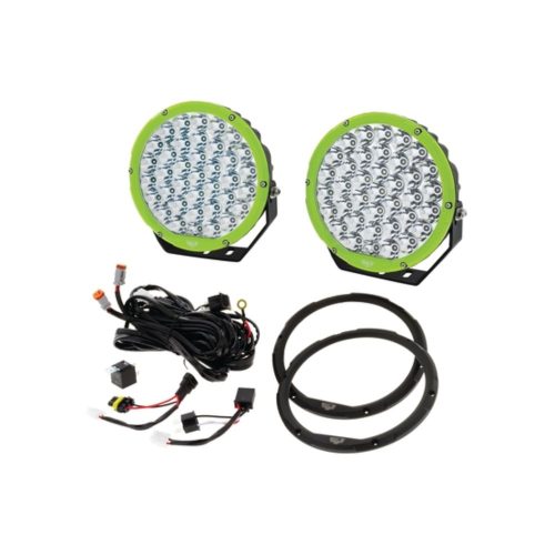 Hulk 4x4 9' Round LED Driving Light Kit With Interchangeable Bezel