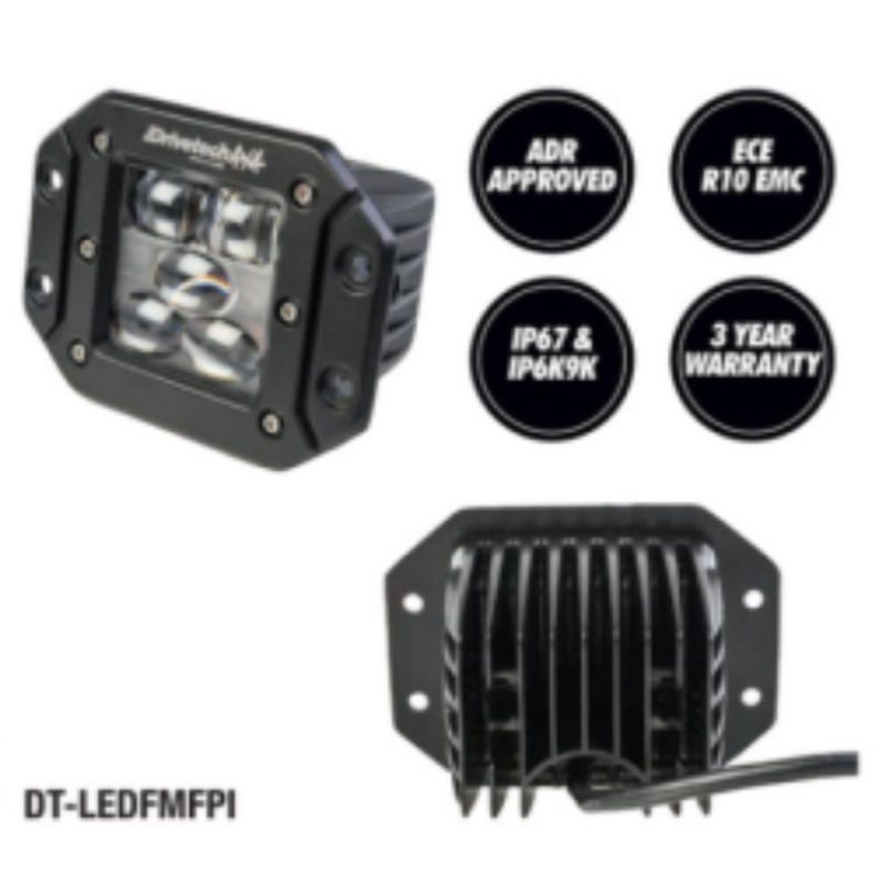 Drivetech 4X4 Flush Mount Park - Indicator - Fog Light 12V 24V
