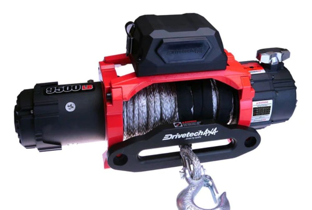 Drivetech 4×4 Dual Speed Winch 9500lbs With Synthetic Rope
