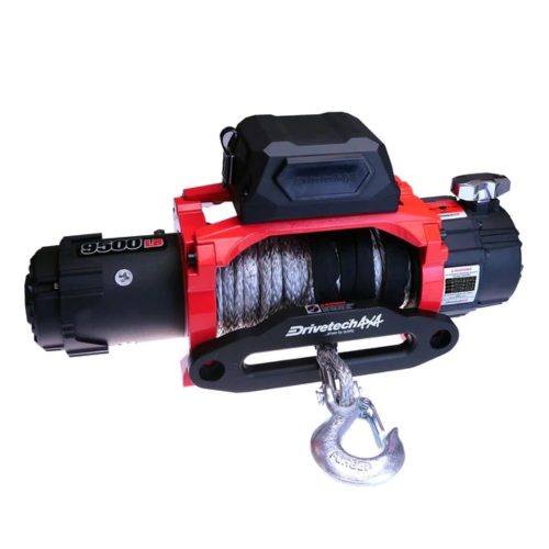 Drivetech 4x4 Dual Speed Winch 9500lbs With Synthetic Rope