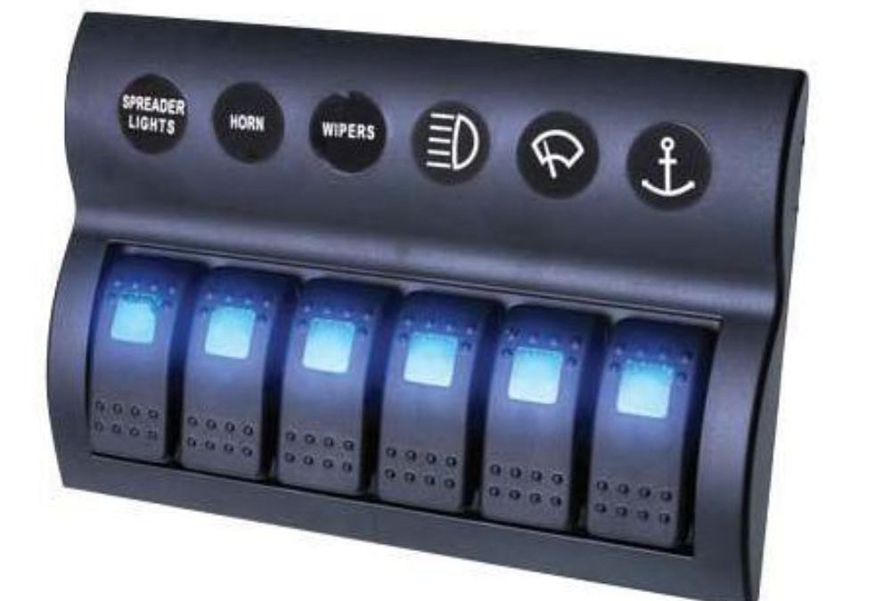 Drivetech 4×4 Rocker 6 Switch Panel On Off SPST 12 or 24V