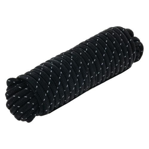 Hulk 4x4 Reflective Rope Black 9.5MM X 15M