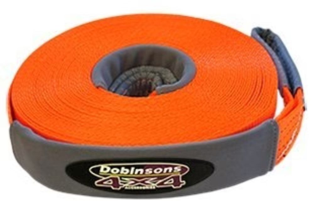 Dobinsons 4×4 65 FT 20M Winch Extension Strap Saftey Orange WS80-3834