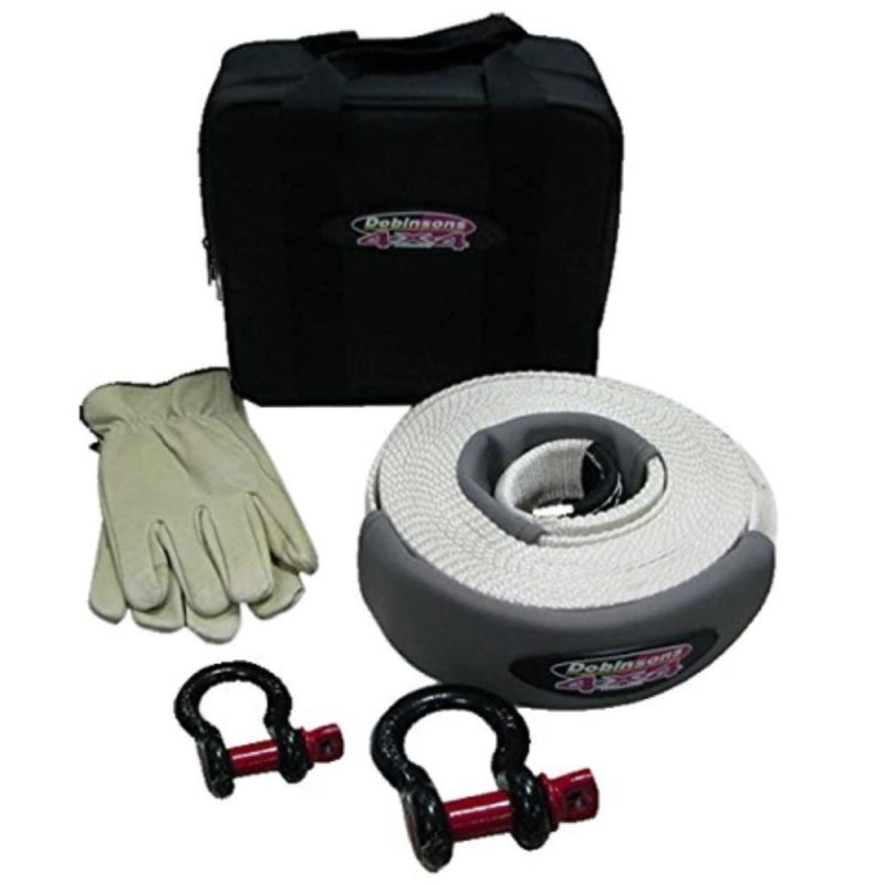 Dobinsons 4x4 Complete Snatch Tow Strap Kit With 3" X 30 FT Strap Shackle And Bag SS80-3804