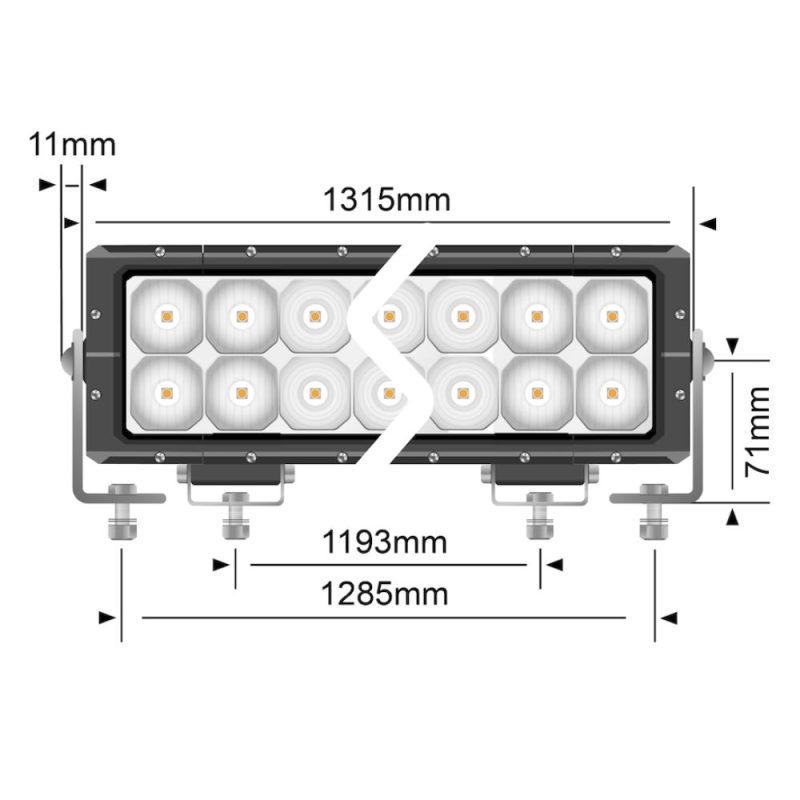 STEDI 52 Inch ST4K 100 Led Double Row Light Bar - Image 3
