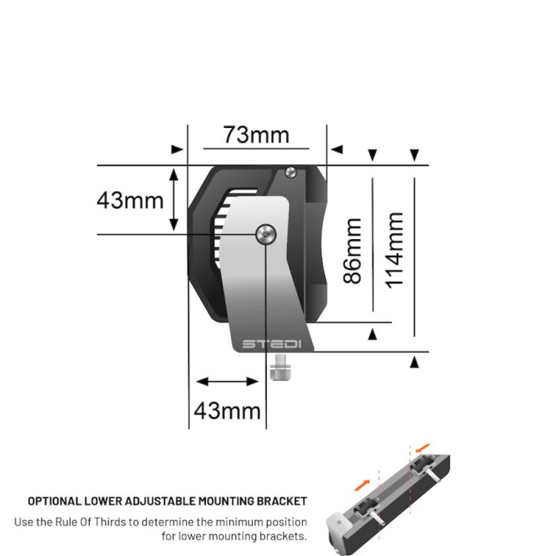 STEDI 52 Inch ST4K 100 Led Double Row Light Bar - Image 4
