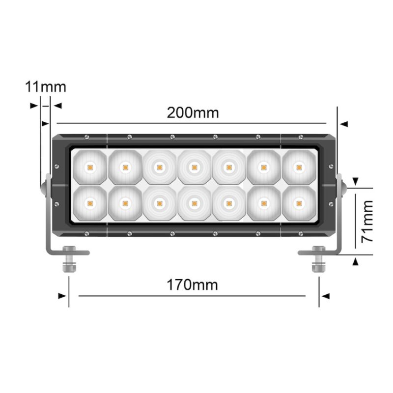 STEDI 8 Inch ST4K 12 LED Double Row Bar - Image 3