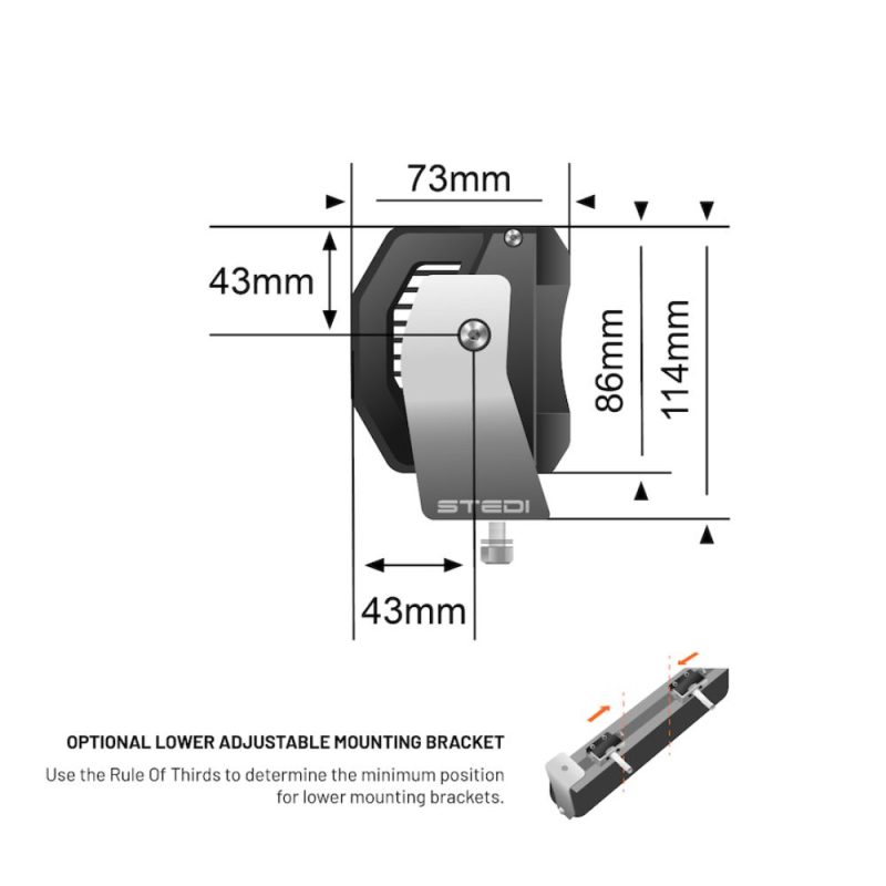 STEDI 8 Inch ST4K 12 LED Double Row Bar - Image 4