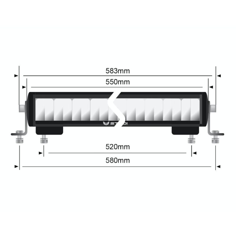 STEDI ST1K 21.5 Inch E-Mark LED Light Bar - LEDST1K-20-20L-YEL - Image 3