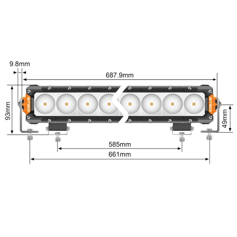 STEDI ST3301 PRO 27.5" 18 LED Light Bar - LED3301-PRO-18L - Image 4