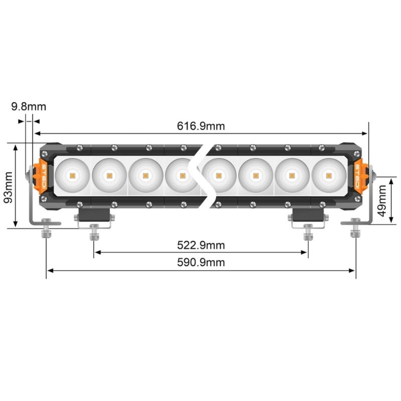 STEDI ST3301 Pro 24.5 Inch 16 LED Light Bar - LED3301-PRO-16L - Image 4