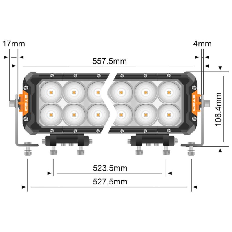 STEDI ST3303 21.5 Inch 32 Flood Led Double Row Ultra High Output Led Bar - LED3303-PRO-32L-FLOOD - Image 4