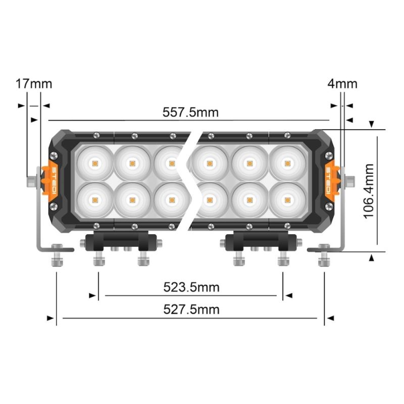 STEDI ST3303 Pro 23.3 Inch Double Row Ultra High Output 32 LED Light Bar - LED3303-PRO-32L - Image 5