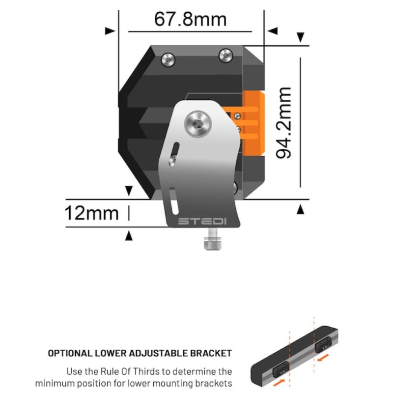 STEDI ST3303 Pro 23.3 Inch Double Row Ultra High Output 32 LED Light Bar - LED3303-PRO-32L - Image 6