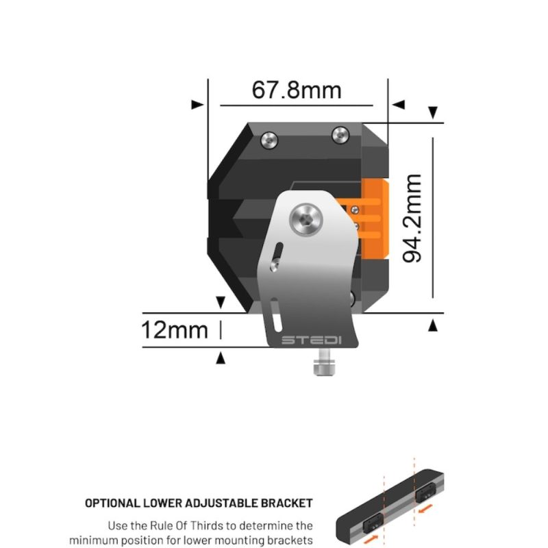 STEDI ST3303 Series 11 Inch 12 LED Double Row Light Bar - LED3303-PRO-12L - Image 4