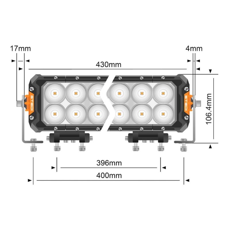 STEDI ST3303 Series 18.4 Inch 24 LED Double Row Light Bar - LED3303-PRO-24L - Image 3