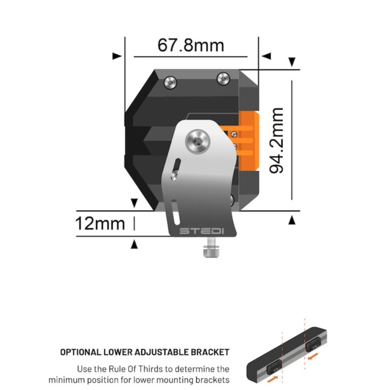 STEDI ST3303 Series 18.4 Inch 24 LED Double Row Light Bar - LED3303-PRO-24L - Image 4