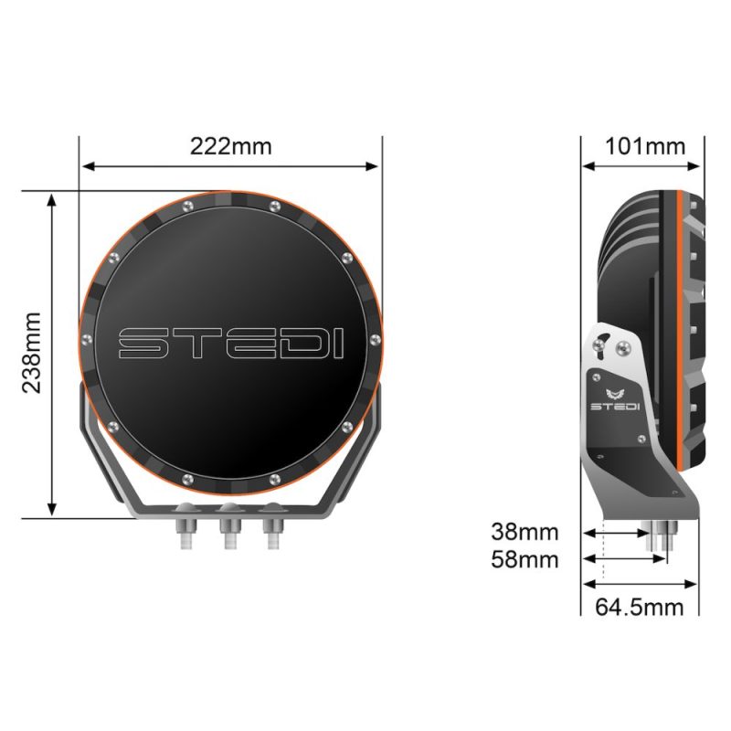 STEDI 8.5 Inch TYPE-X Sport - LEDTYPE-X-SRT - Image 4