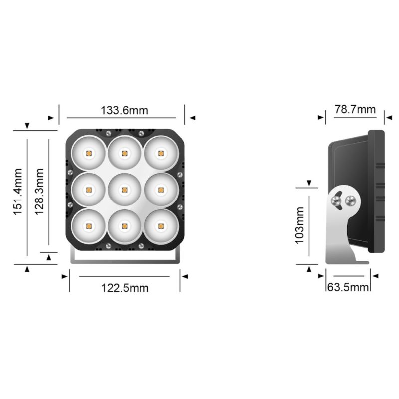 STEDI 90W LED Flood Light - LEDWORK-9L-FLOOD - Image 3