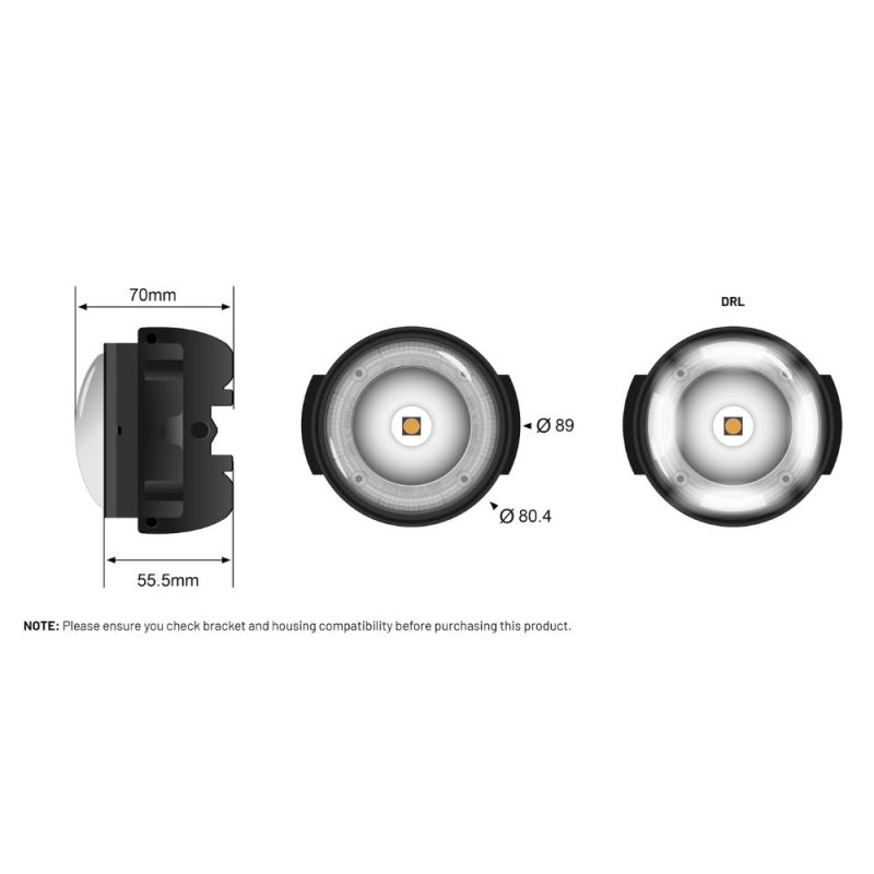 STEDI Boost Integrated Driving Light For TYPE-B Fogs - BOOST-TYPEB-KIT - Image 4