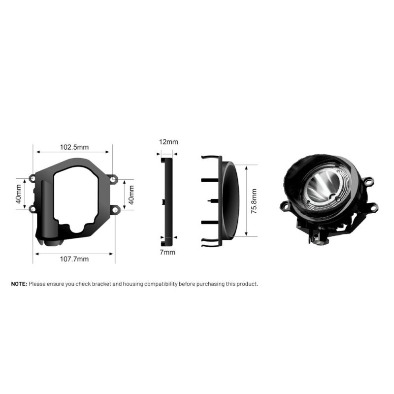 STEDI Boost Integrated Driving Light For TYPE-B Fogs - BOOST-TYPEB-KIT - Image 5