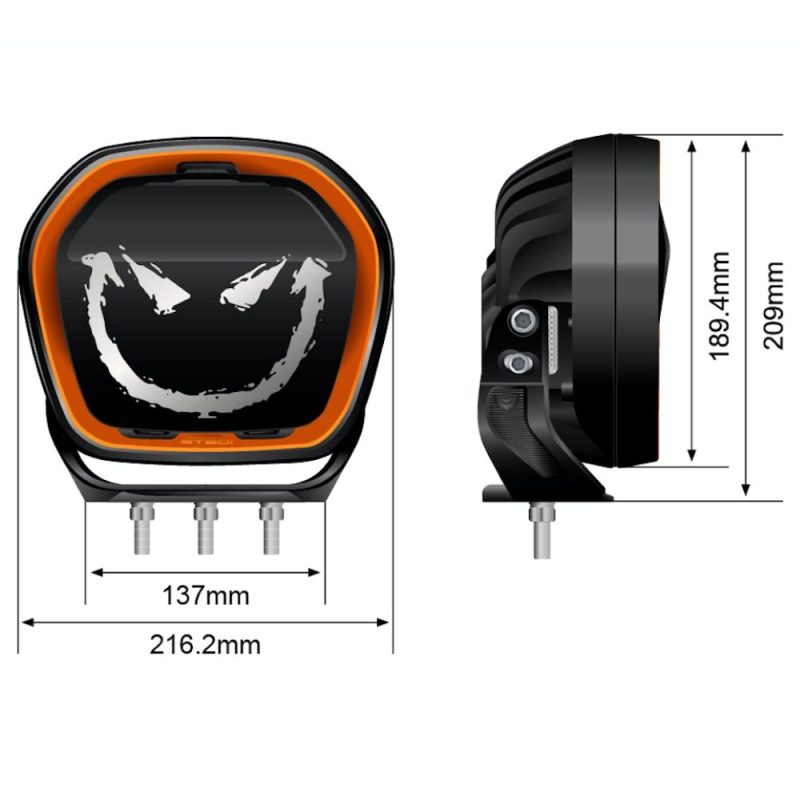 TYPE X EVO LED Driving Lights - TYPEX-EVO-SINGLE - Image 3