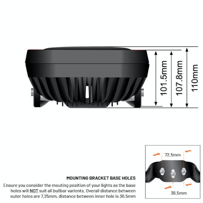 TYPE X EVO LED Driving Lights - TYPEX-EVO-SINGLE - Image 4