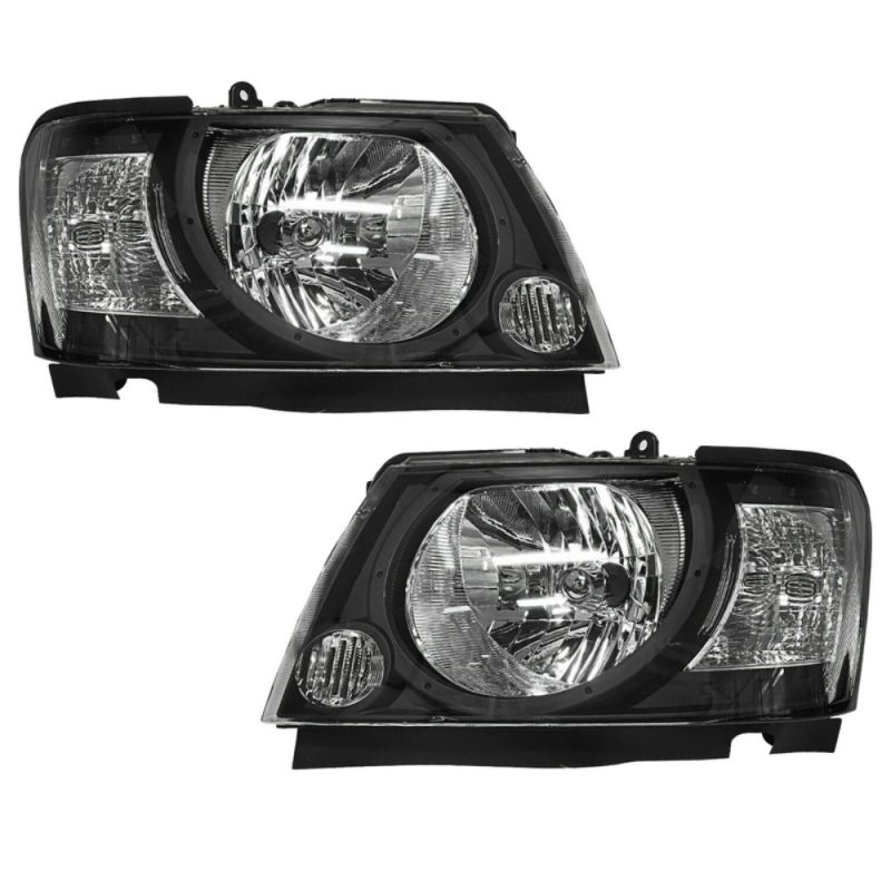 Black Smoked Pair Headlights For Nissan Patrol GU Series GU4 Y61 10/2004-2016