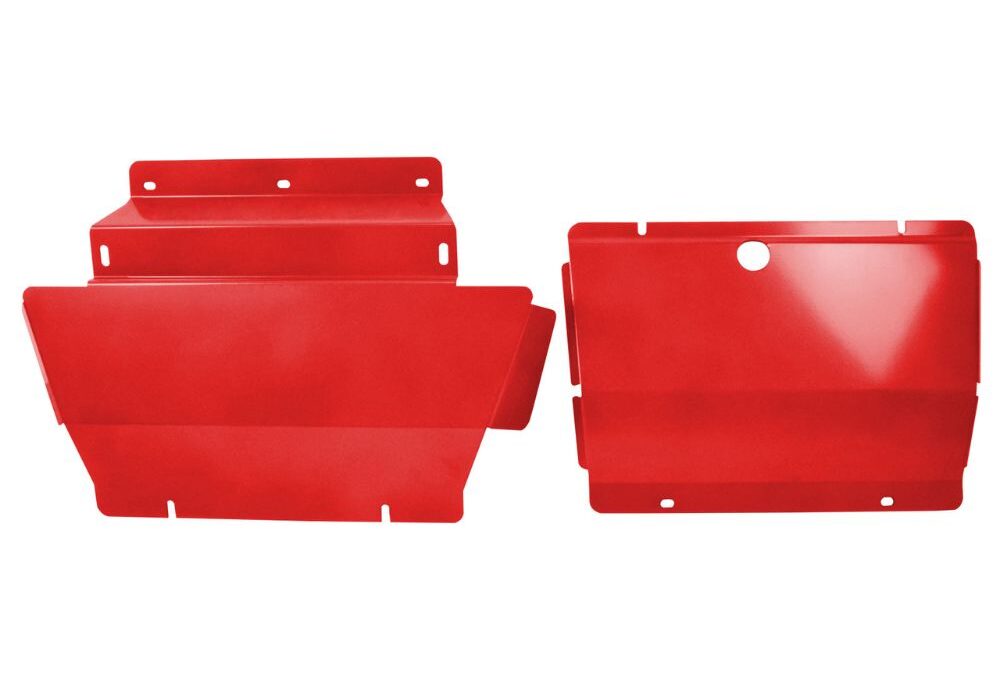 Bash Plate Front And Sump Guard  For Holden Colorado 2012-2016 For Isuzu D-Max 2012-2016 3mm Red Protect