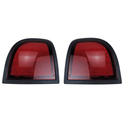 Pair Rear Reflector Bar Bumper Light For Mitsubishi Triton ML MN 2006-2015