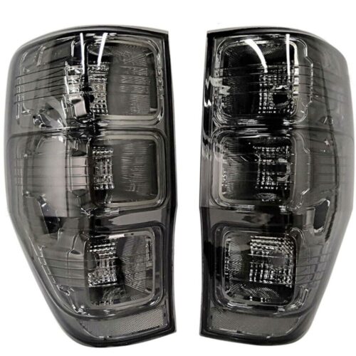 Pair Tail Lights For Ford Ranger 2011-2018 PX MK2 Smoked Black
