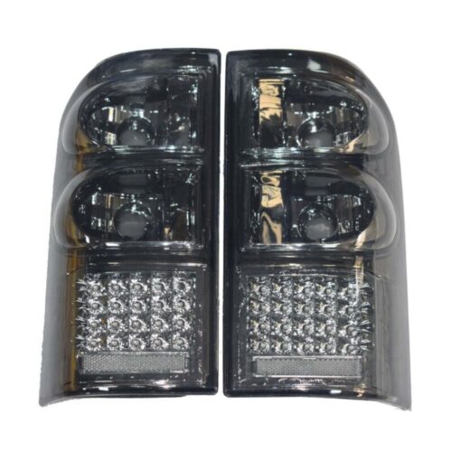 Pair Black LED Rear Tail Light For Nissan Patrol GU Y61 12/1997-2004