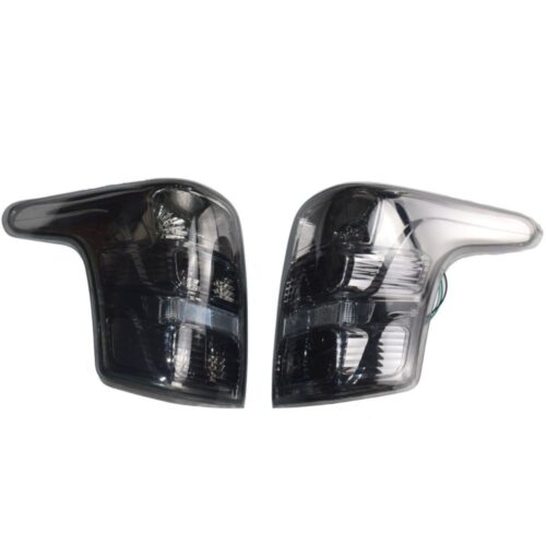 Pair Tail Lights Lamps Black For Mitsubishi Triton MQ 04/2015 -ON