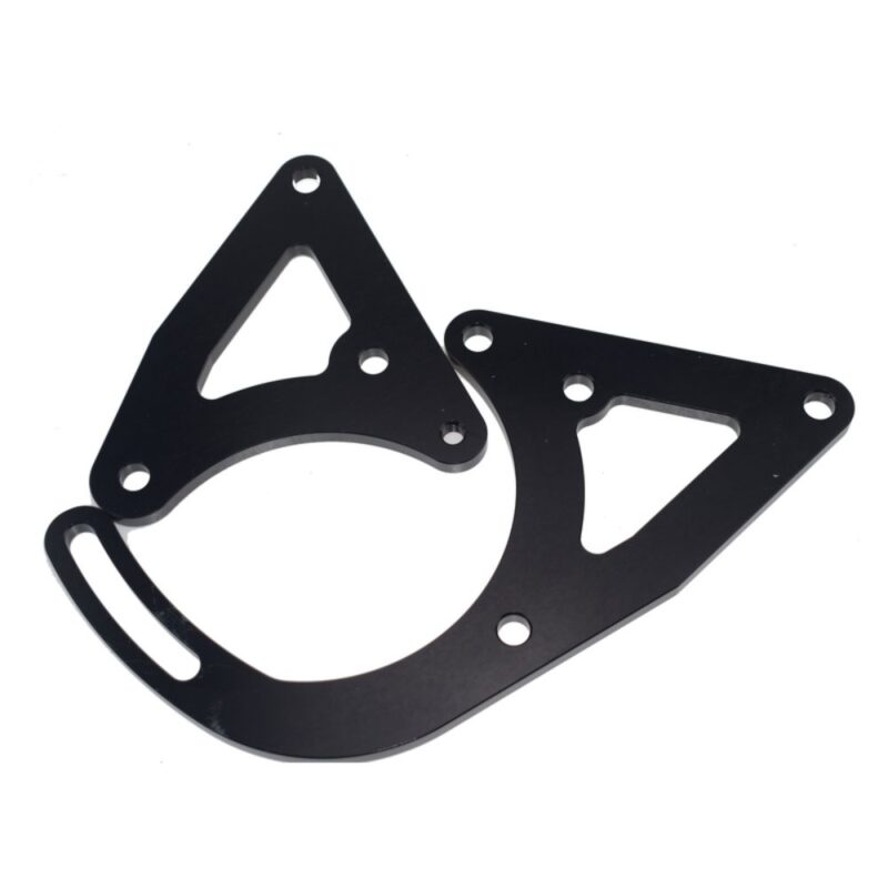 Black Alternator Bracket Kit Billet Aluminum Fit For Holden V8 253 304 308 Right Side Driver Low Mount - Image 2