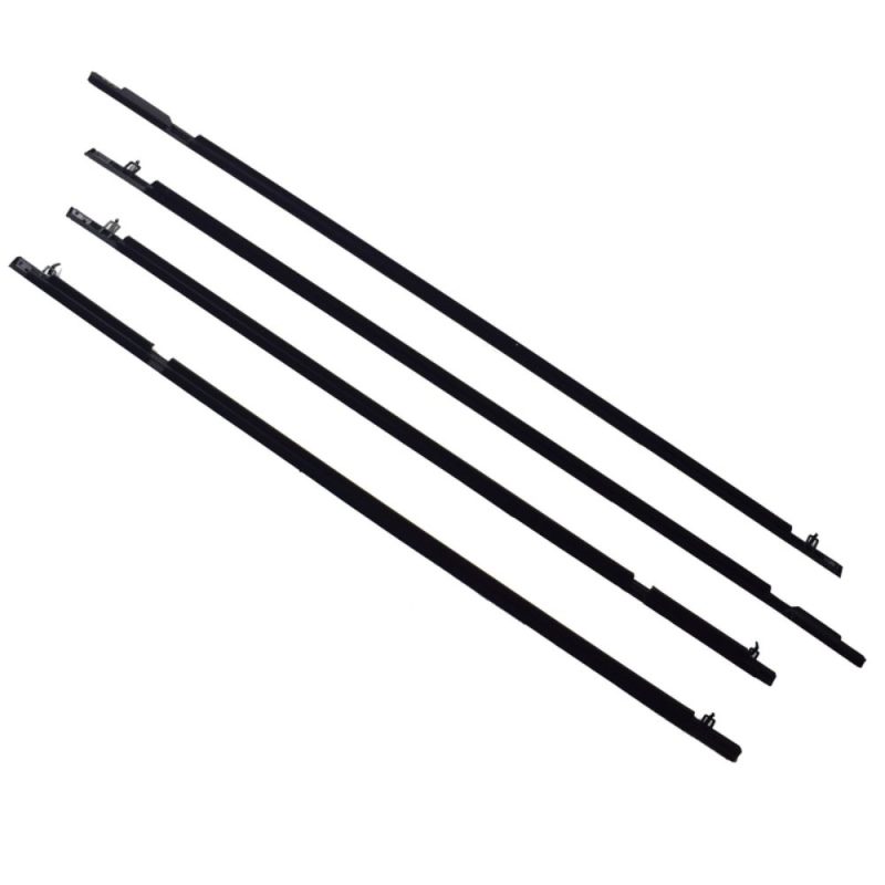 4 Pcs Window Door Belt Weather Strips Fit For Honda Civic 2006-2011 Weatherstrip Black