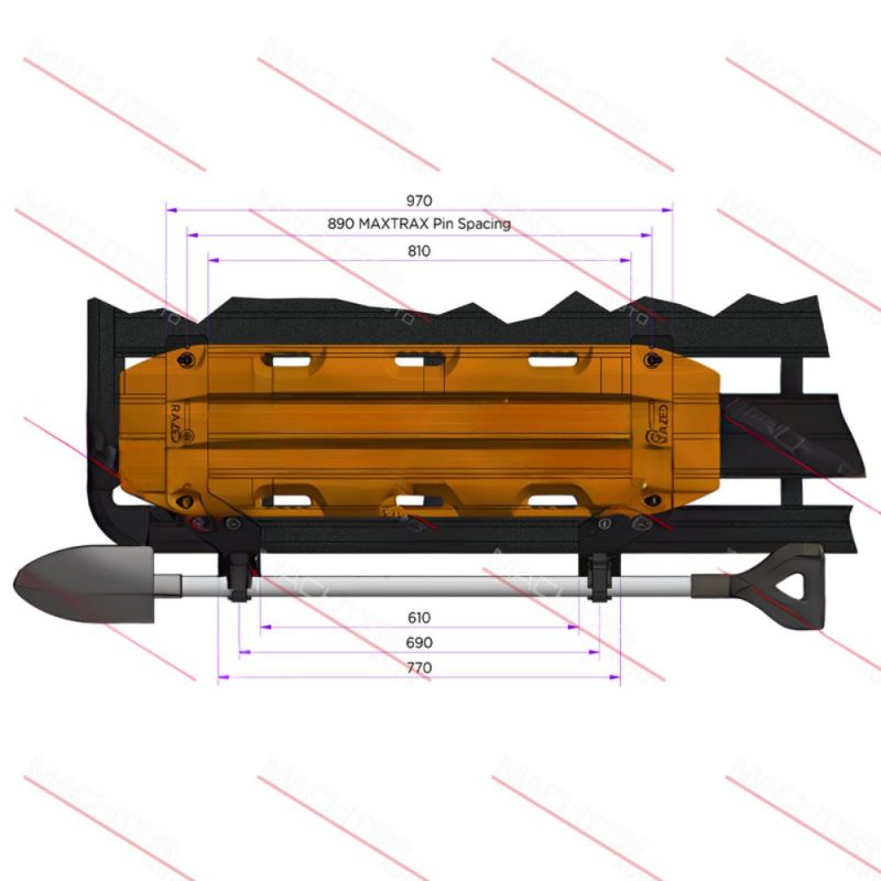 Flush Mounting Bracket Shovel Combo Suit Rhino Rack Bracket Kit Only - Image 2