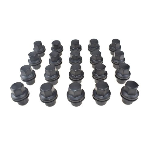 20 Pcs Black Wheel Lug Nuts Bolts Fit For Land Rover Range Rover LR3 LR4 RRD500290A