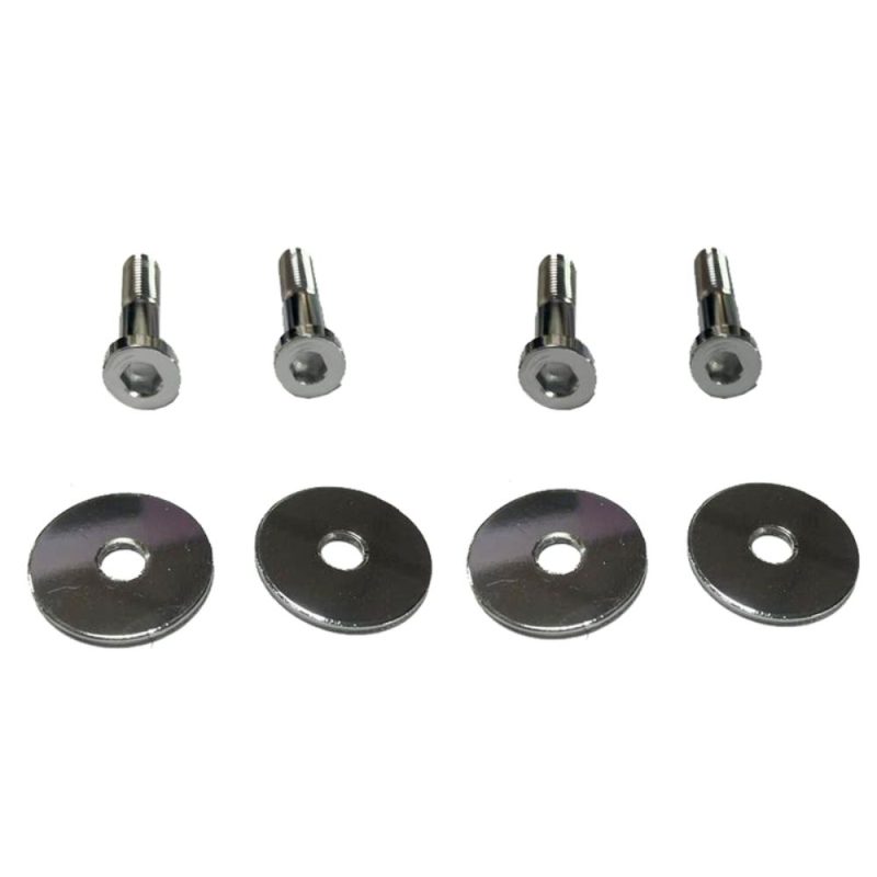 4 x Chrome Door Lock Striker Bolts Washers Fit For Holden HQ HJ HX HZ WB Torana LH LX UC - Image 2