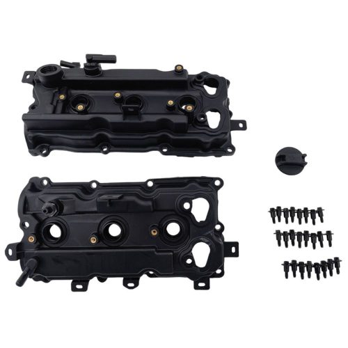 2 Pcs Valve Cover With Gasket & Cap Fit For Nissan Altima Pathfinder Maxima Murano 3.5L 2015-2018