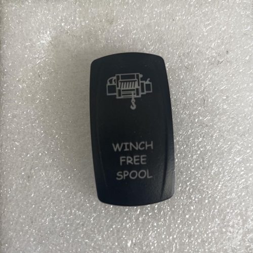 Winch Freespool Laser Etched Rocker Switch